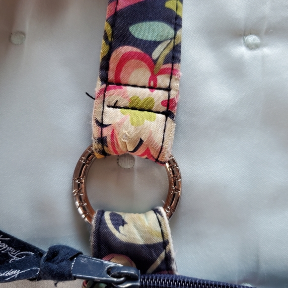 Navy Floral Vera Bradley Crossbody Bag - Picture 11 of 13